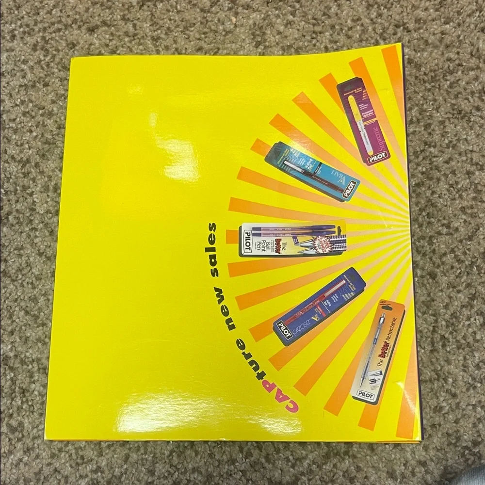 Vintage 1995 MTV Yellow and Purple Sales Planner Binder